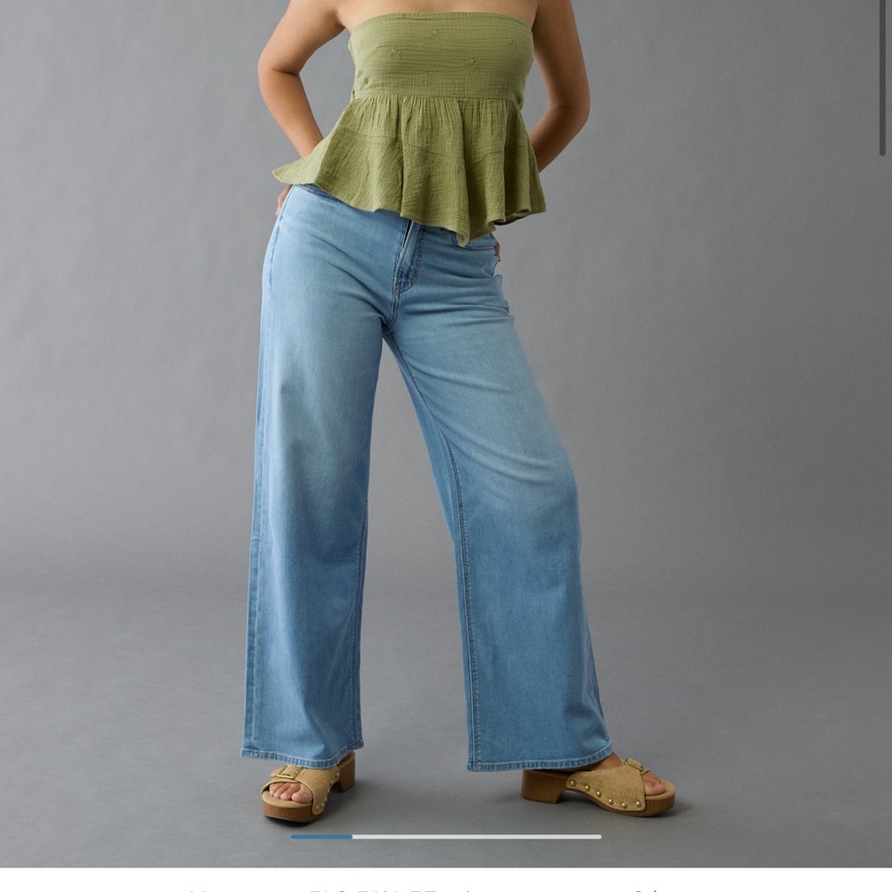 American Eagle Baggy Wide Leg Jeans
